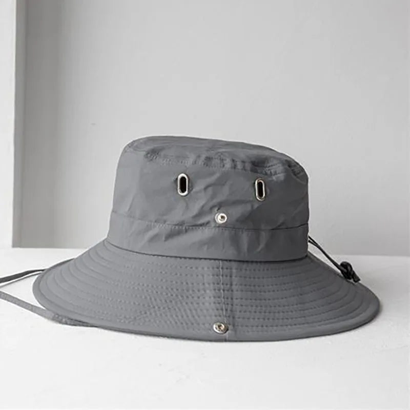 Summer Sun Hats UV Protection Outdoor Hunting Fishing Cap for Men Women Hiking Camping Visor Bucket Hat Neck Flap Fisherman Hat GLOBGRIP®