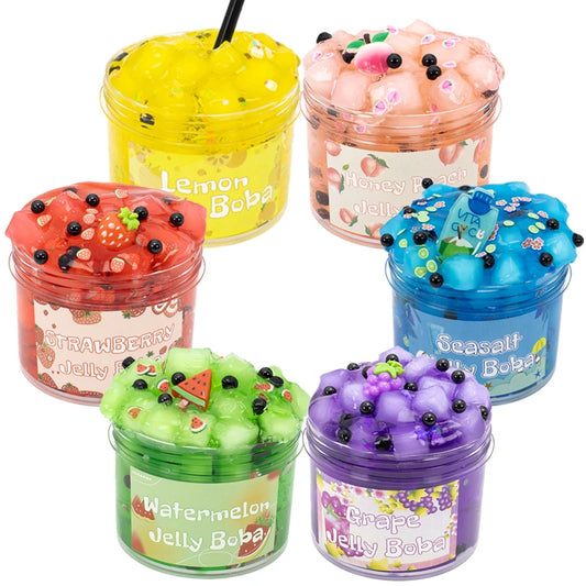 70/300ml Large Capacity Crunchy Slime Kit Premade Crystal Slime Set Super Soft And Non-Sticky Jelly Cube Slime Party Favor Gifts GLOBGRIP®