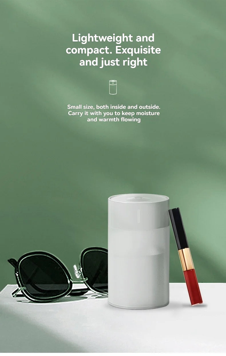 260ML Poratable Automatic Humidifier DiffuserWithout Oil Mute Quite Humidier Car USB For Home HouseWith Light Mini Humidifier GLOBGRIP®