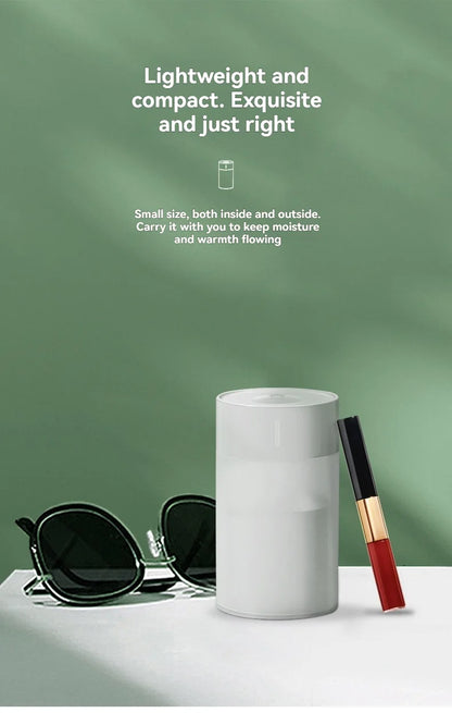 260ML Poratable Automatic Humidifier DiffuserWithout Oil Mute Quite Humidier Car USB For Home HouseWith Light Mini Humidifier GLOBGRIP®