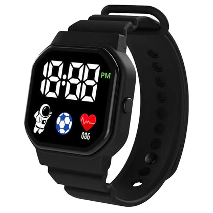 Kids Watch Sport LED Digital Watches Football Silicone Strap Waterproof Electronic Wristwatch for Children Boys Girls Gifts GLOBGRIP®