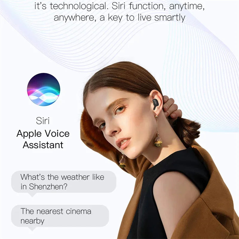 TWS E6S Wireless Bluetooth Earphones By Mic LED Display Stereo Noise Cancelling Headset With Charging Cable For All Smartphone GLOBGRIP®