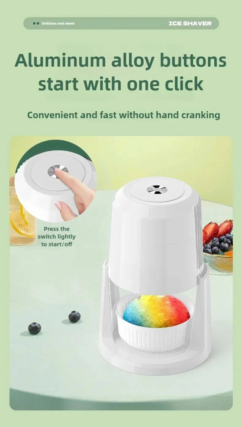 220V Automatic Electric Ice Shaver | Adjustable 2-speed Ice Crusher GLOBGRIP®