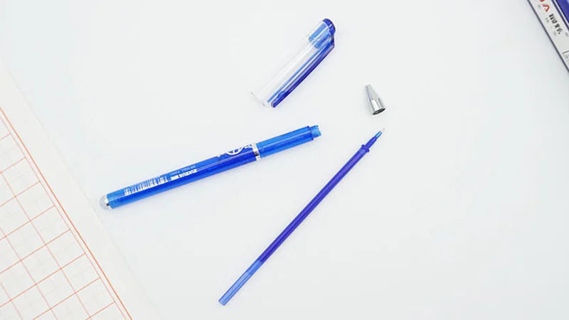 0.5mm Erasable Gel Pen Set Black Blue Red Ink Refill Rod Kawaii Pens Washable Handle School Office Supplies Writing Stationery GLOBGRIP®
