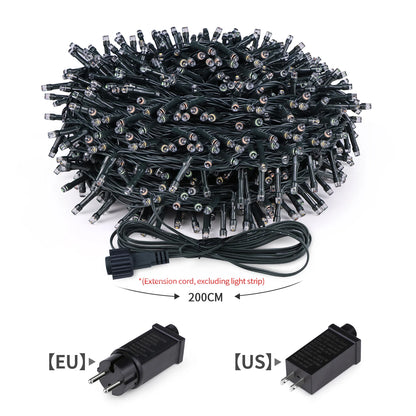 10M-100M Led Light String Street Garland Fairy Light 110V 220V Waterproof Outdoor Garden Party Wedding Christmas Decoration Lamp GLOBGRIP®