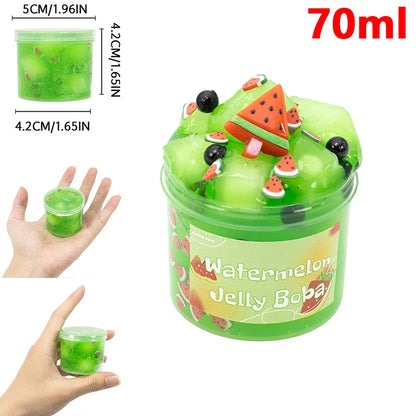 70/300ml Large Capacity Crunchy Slime Kit Premade Crystal Slime Set Super Soft And Non-Sticky Jelly Cube Slime Party Favor Gifts GLOBGRIP®