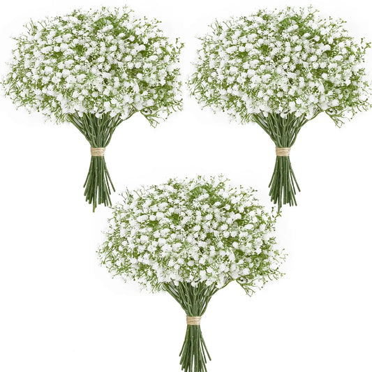 10/15pcs Artificial Flowers Baby Breath Flower Fake Gypsophila for Wedding Party Home Decoration Floral Bouquets DIY Accessories GLOBGRIP®