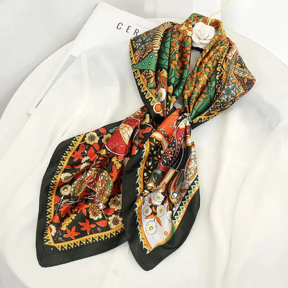Luxury Silk Satin Square Scarf | Industrial Anti-Slip Solution GLOBGRIP®