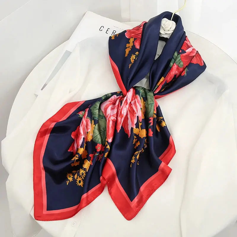Luxury Silk Satin Square Scarf | Industrial Anti-Slip Solution GLOBGRIP®