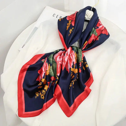 Luxury Silk Satin Square Scarf | Industrial Anti-Slip Solution GLOBGRIP®