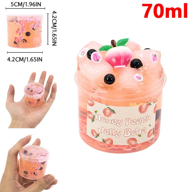70/300ml Large Capacity Crunchy Slime Kit Premade Crystal Slime Set Super Soft And Non-Sticky Jelly Cube Slime Party Favor Gifts GLOBGRIP®