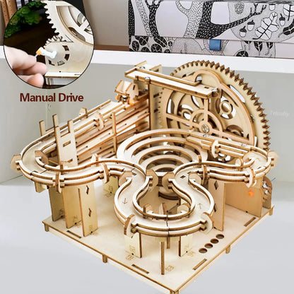 🧩 3D Wooden Marble Run Puzzle GLOBGRIP®