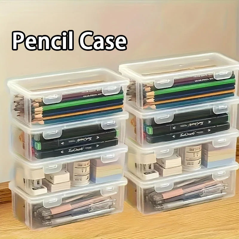 1/2 PCS Pencil Case Box PP Pencil Box Multi-function Stationery Organizer School Supplies for Office Pen Box Kits Sacs Pen Box GLOBGRIP®