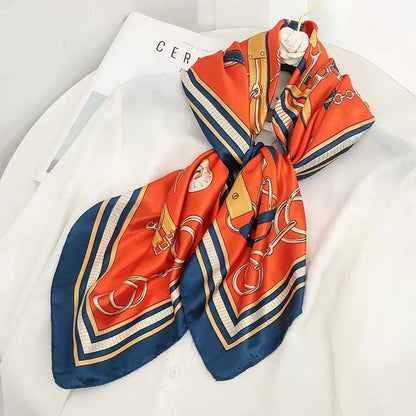 Luxury Silk Satin Square Scarf | Industrial Anti-Slip Solution GLOBGRIP®