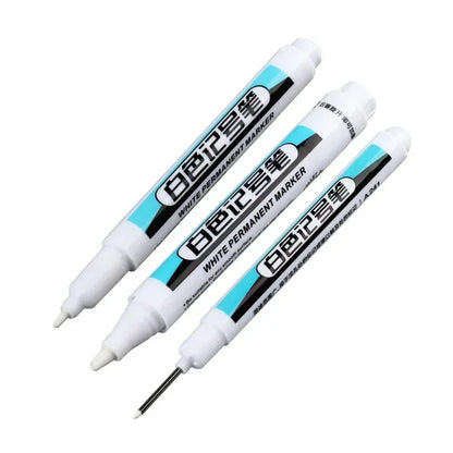 🖊️ White Permanent Marker Pens GLOBGRIP®