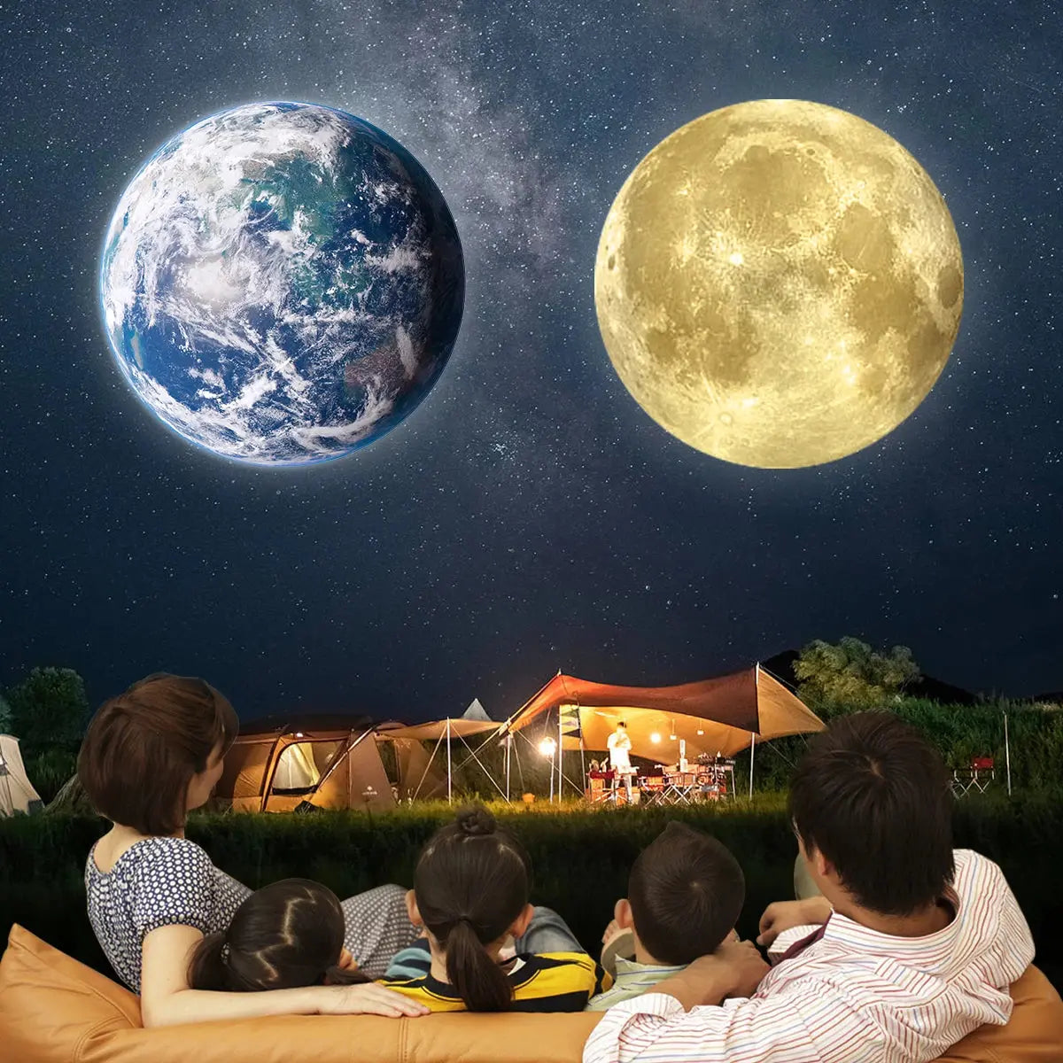 Moon Earth Projection Atmosphere Light | Industrial Anti-Slip Solution GLOBGRIP®