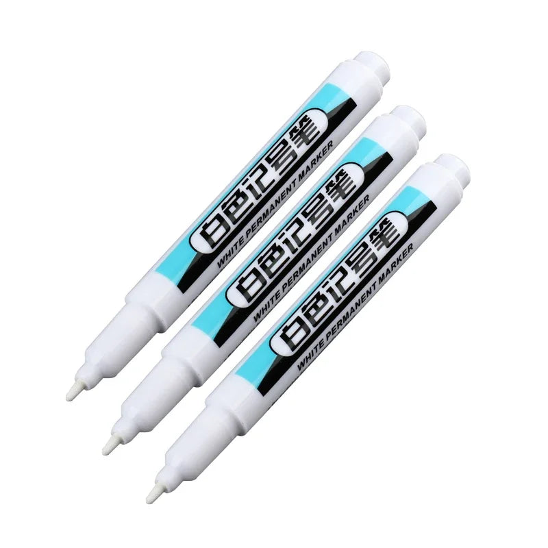 🖊️ White Permanent Marker Pens GLOBGRIP®