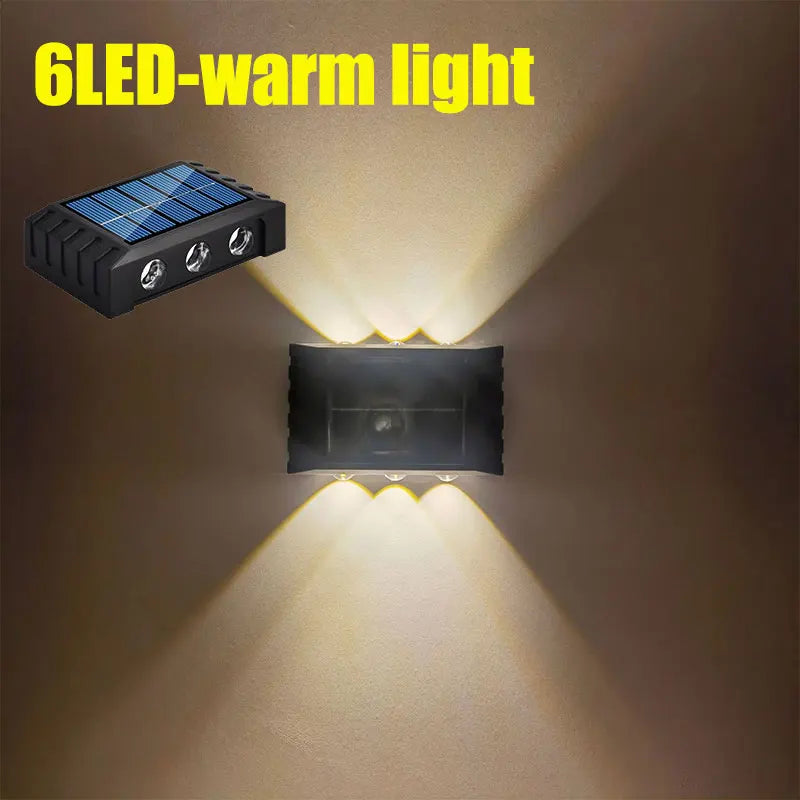 4/6/8/10LEDs Solar Wall Lamp GLOBGRIP®