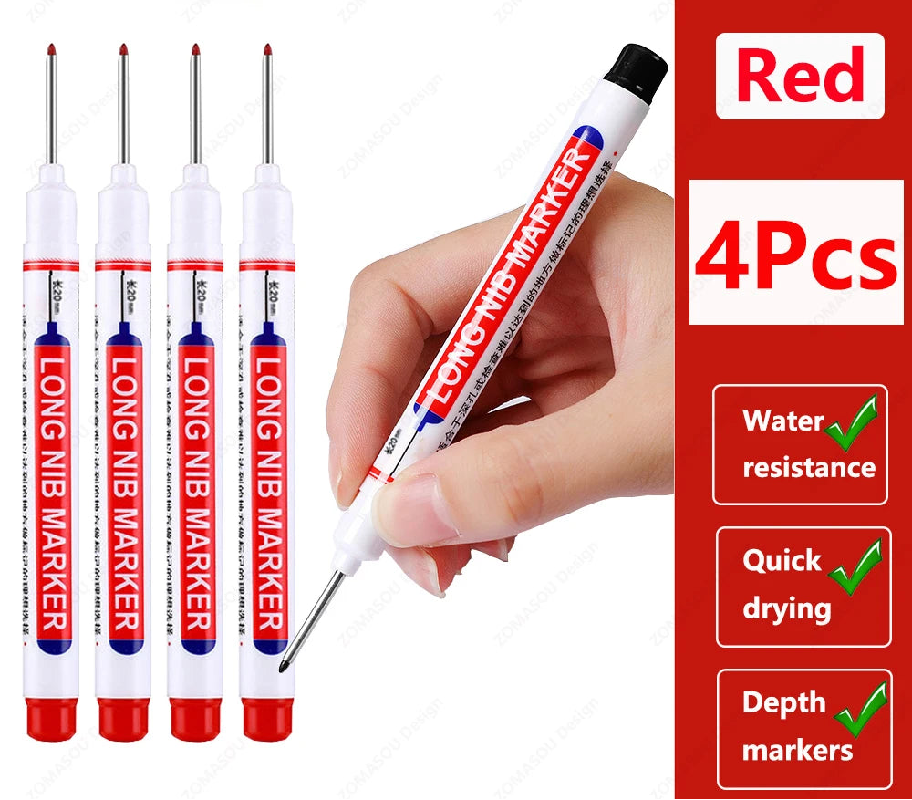 🖊️ 2cm Waterproof Long Head Deep Hole Marker Pen GLOBGRIP®