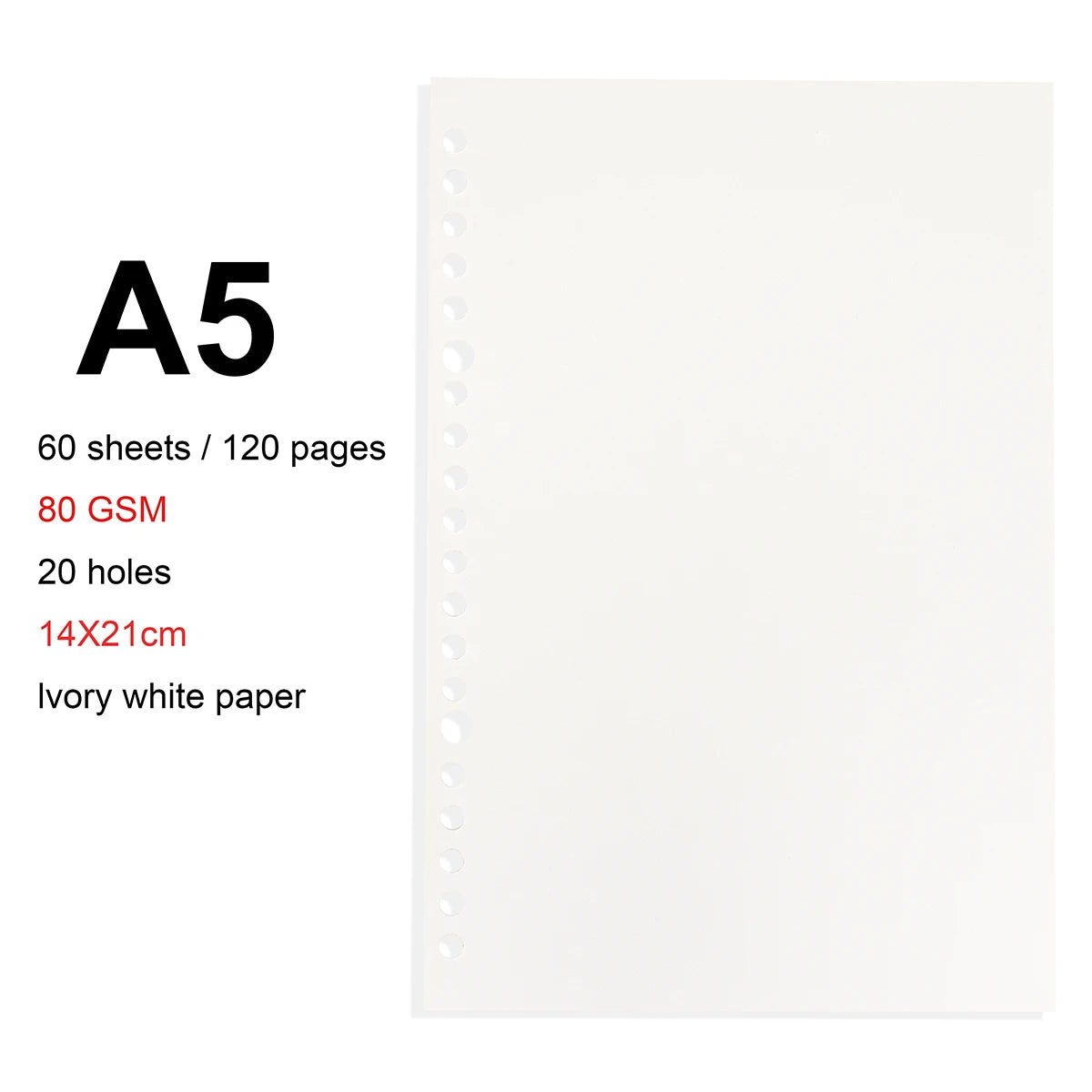A4 / B5 / A5 Loose-Leaf Refill Binder Notebook GLOBGRIP®