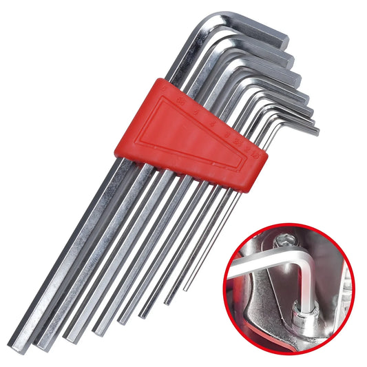 8pcs Allen Wrench Metric Wrench Inch Wrench L Wrench Size Allen Key Short Arm Tool Set Easy To Carry In The Pocket 2025 GLOBGRIP®