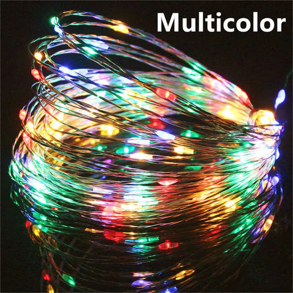 10/20/30M USB LED String Lights Copper Silver Wire Garland Light Waterproof Fairy Lights For Christmas Wedding Party Decoration GLOBGRIP®