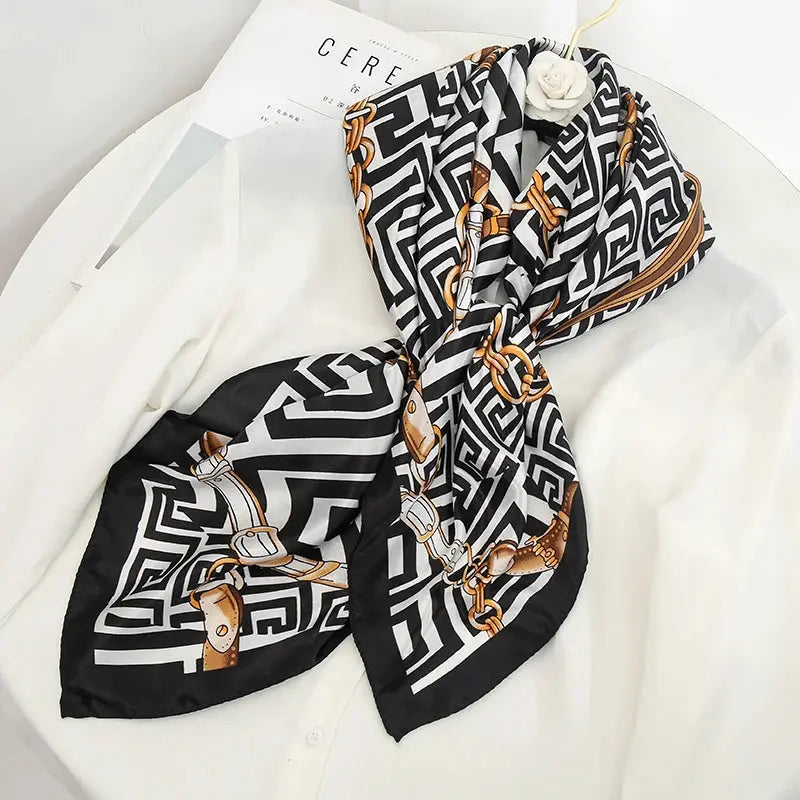 Luxury Silk Satin Square Scarf | Industrial Anti-Slip Solution GLOBGRIP®