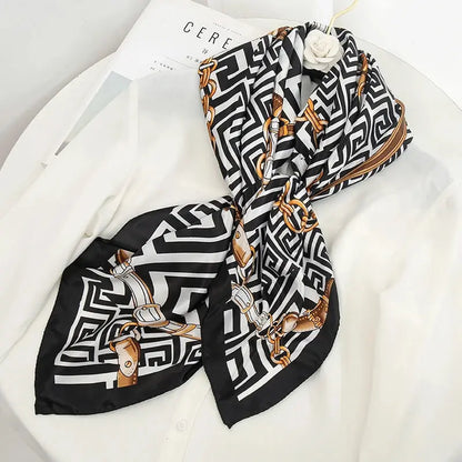 Luxury Silk Satin Square Scarf | Industrial Anti-Slip Solution GLOBGRIP®
