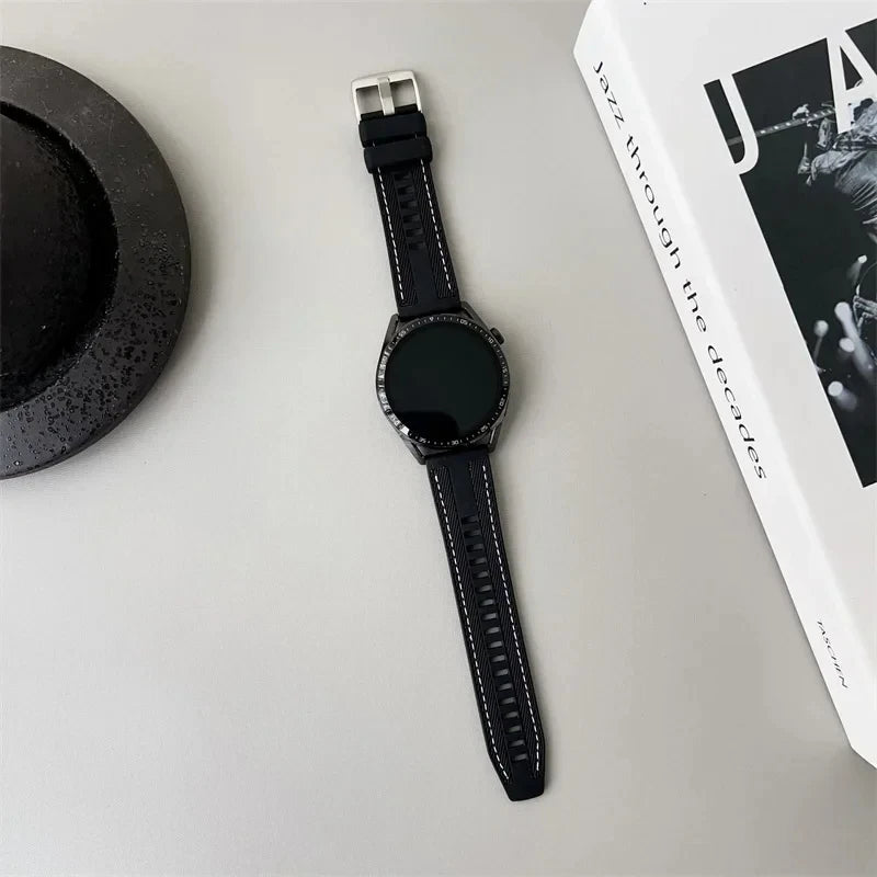 22mm Nylon Silicone Watch Bands For HUAWEI GT 4 46mm/Watch 4 Pro/GT 3 Sport Replacement Band for Samsung Galaxy Watch 6/5 Strap GLOBGRIP®