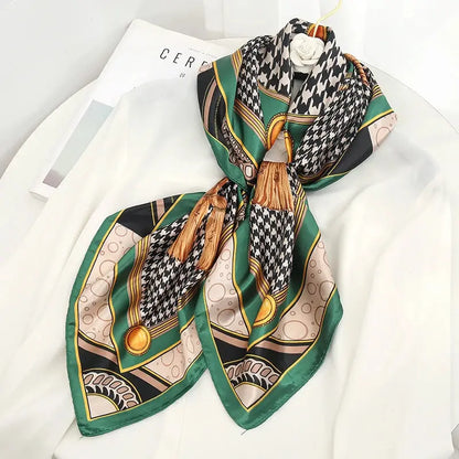 Luxury Silk Satin Square Scarf | Industrial Anti-Slip Solution GLOBGRIP®