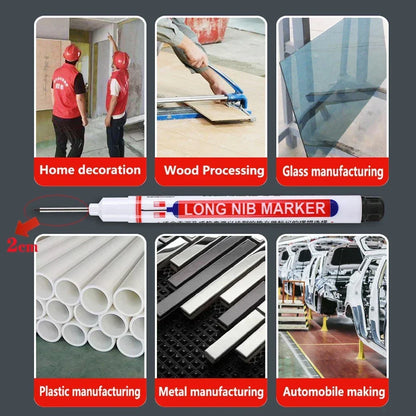 🖊️ 2cm Waterproof Long Head Deep Hole Marker Pen GLOBGRIP®