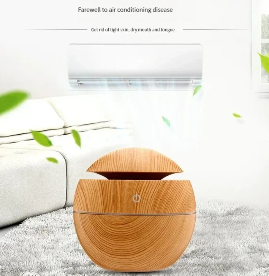 Mini Home Wood Grain Air Humidifier GLOBGRIP®