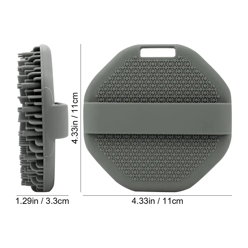 Soft Silicone Body Scrubber Bath Brush | Industrial Anti-Slip Solution GLOBGRIP®