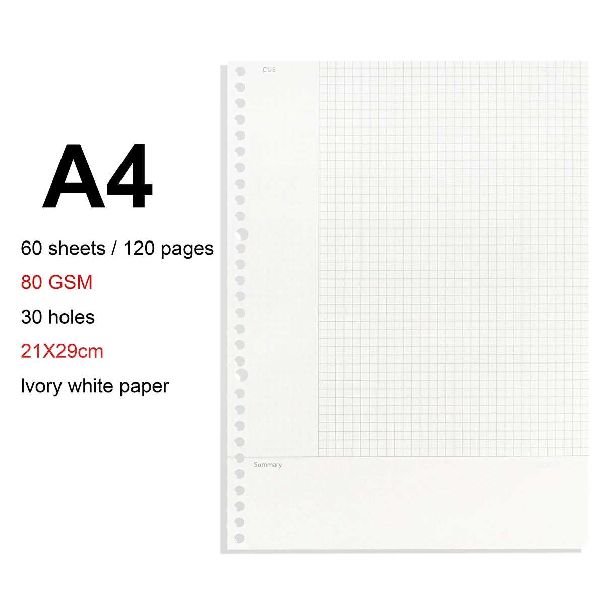 A4 / B5 / A5 Loose-Leaf Refill Binder Notebook GLOBGRIP®