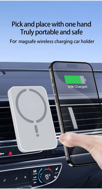 Magnetic Wireless Car Charger – Air Outlet GLOBGRIP®