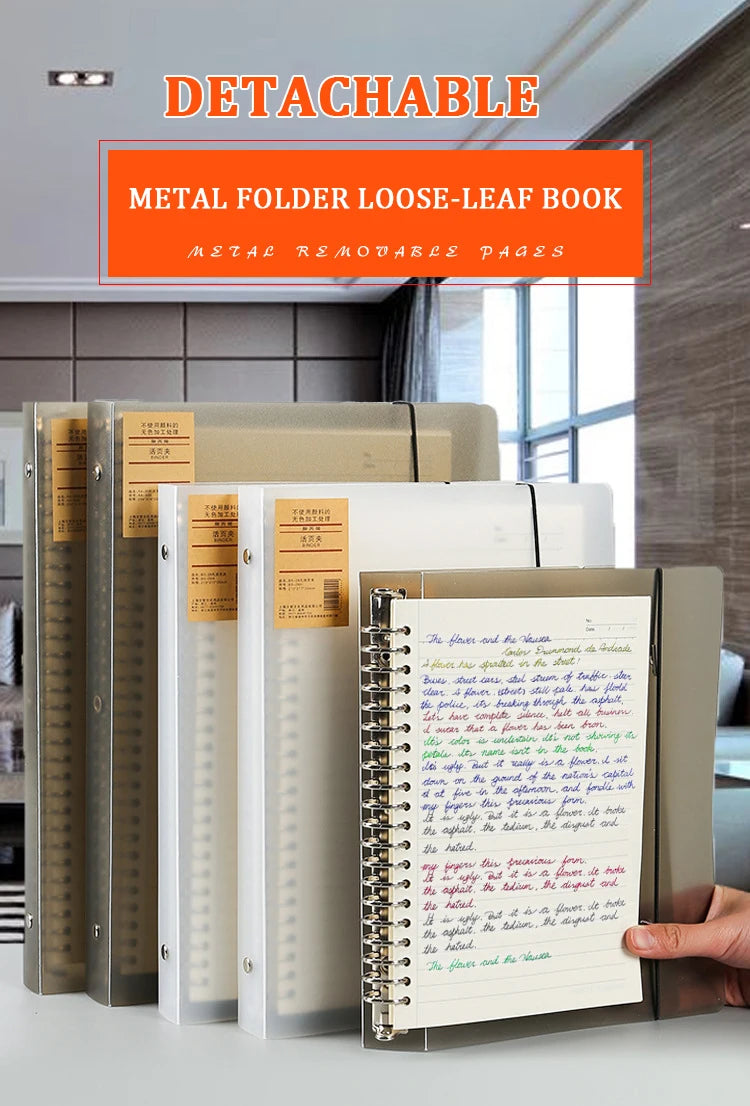 A4 / B5 / A5 Loose-Leaf Refill Binder Notebook GLOBGRIP®