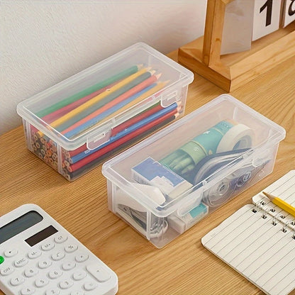 1/2 PCS Pencil Case Box PP Pencil Box Multi-function Stationery Organizer School Supplies for Office Pen Box Kits Sacs Pen Box GLOBGRIP®