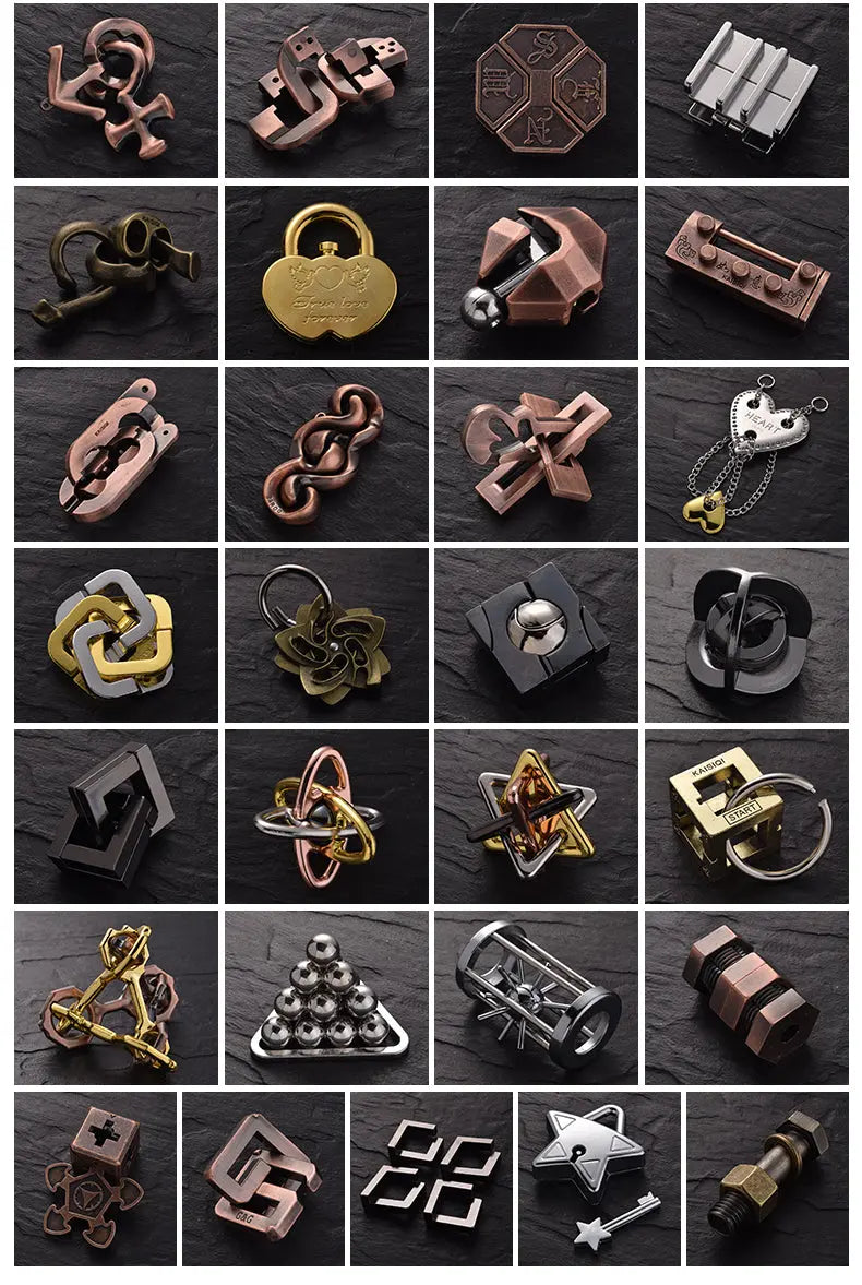 Brain Teaser Puzzle 3D Unlock Decompression Toys For Adults GLOBGRIP®