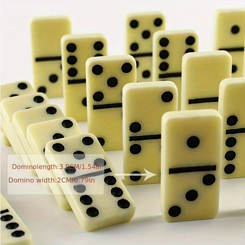 Domino chess set-high-quality board game toys, equipped with sturdy PVC storage boxes, very suitable for family game nights GLOBGRIP®