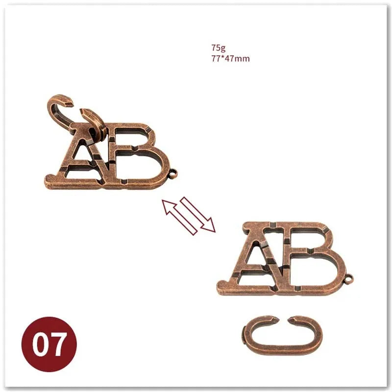 🧠 Classic IQ Metal Brain Teaser GLOBGRIP®