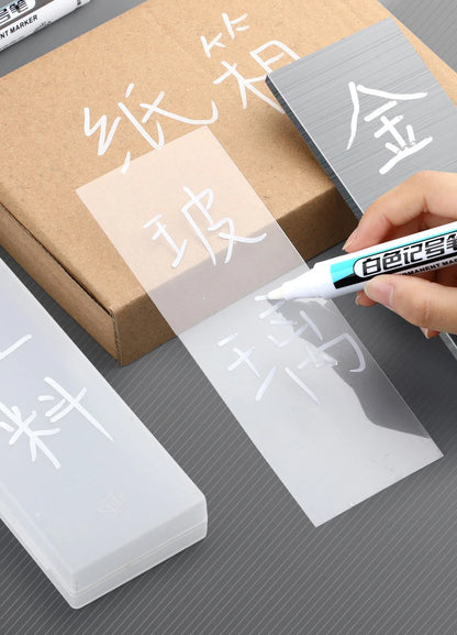 🖊️ White Permanent Marker Pens GLOBGRIP®