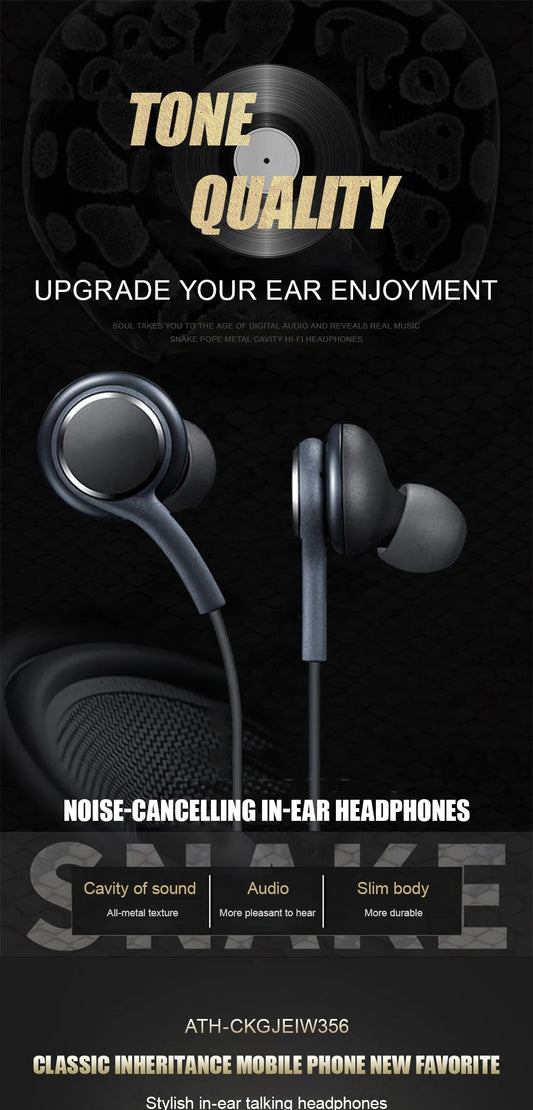 Original Type C Wired Earphone For Samsung Galaxy S23 S21 S22 Ultra Plus 3.5 mm Earbuds Headphones A54 A34 A53 A53 Accessories GLOBGRIP®