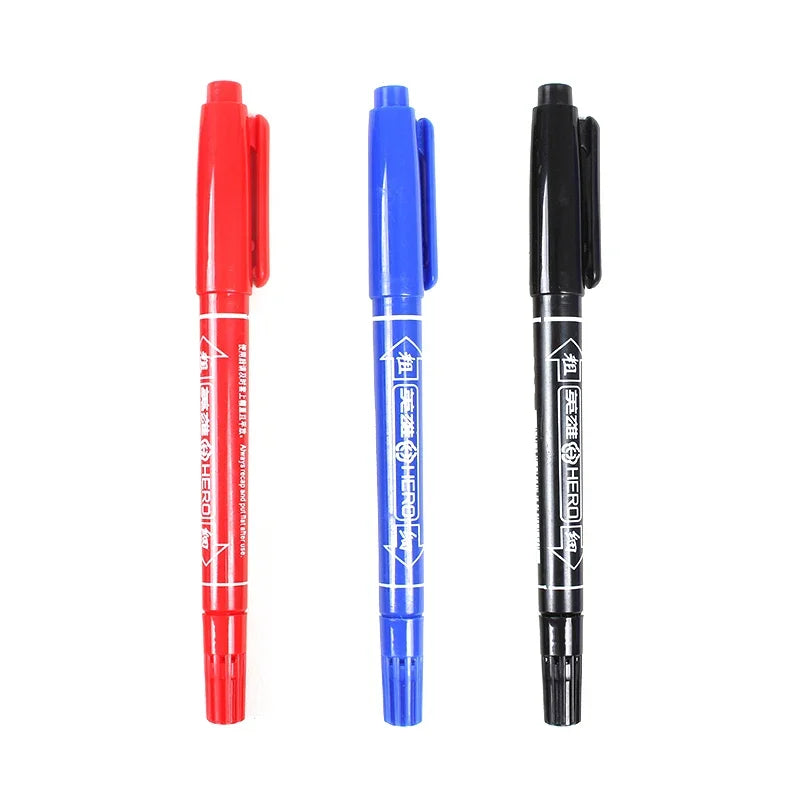 🎨  🎨 3Pcs Dual Tip Marker Pens GLOBGRIP®
