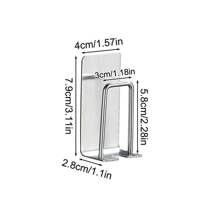 1 Piece Stainless Steel Toothbrush Wash Cup Holder, Home Perforation-Free, Wall-Mounted, Bathroom Shelf Storage Rack GLOBGRIP®