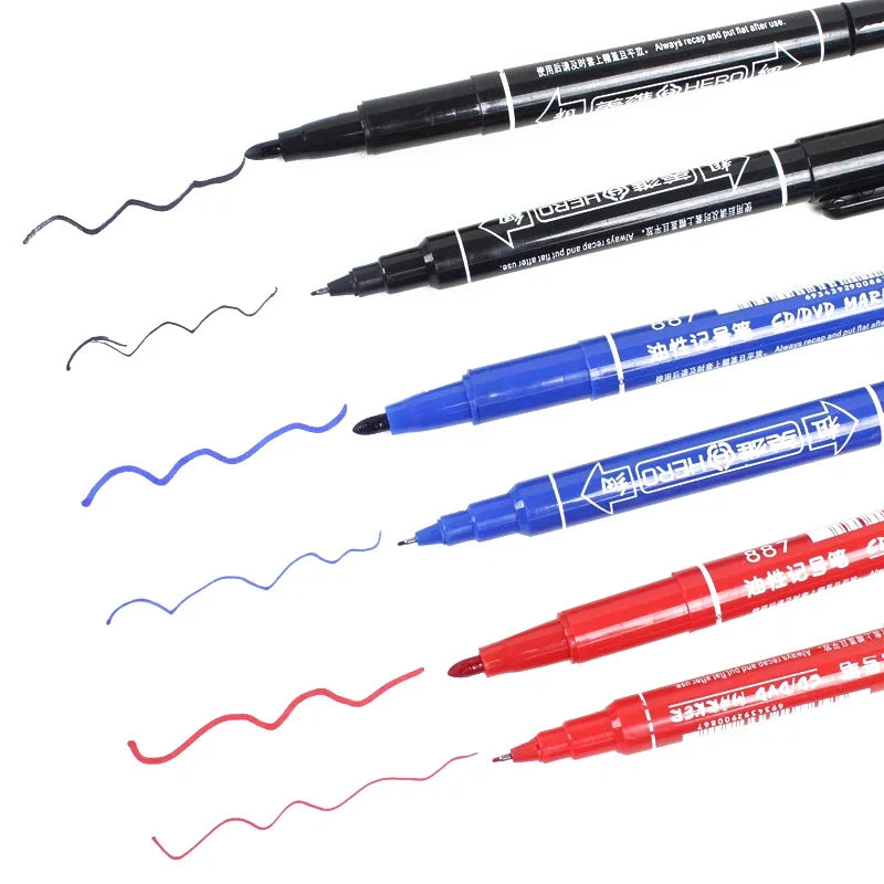 🎨  🎨 3Pcs Dual Tip Marker Pens GLOBGRIP®