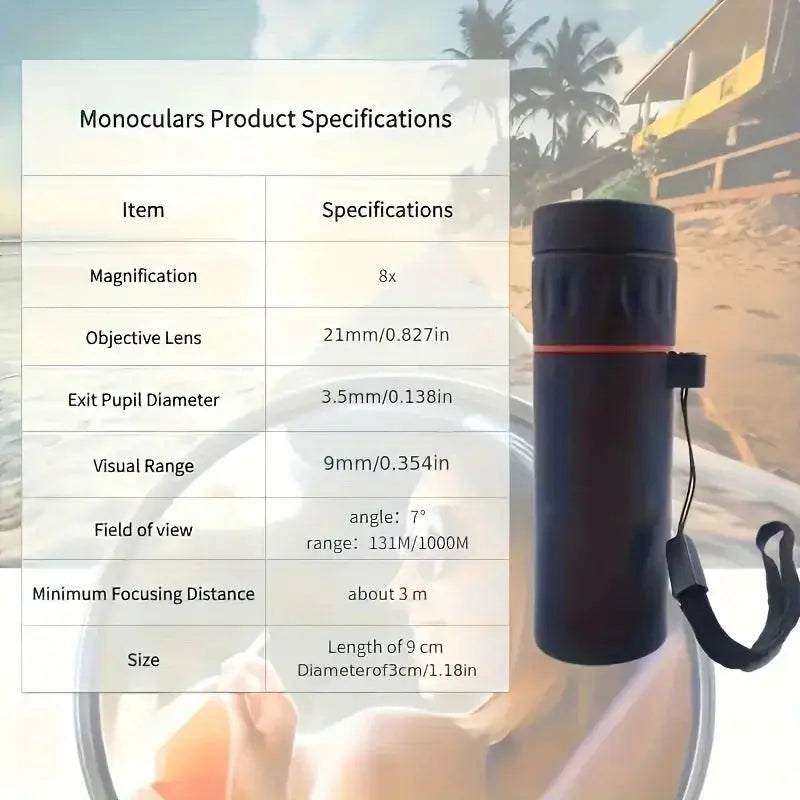 HD Monocular Compact Portable Telescope | Industrial Anti-Slip Solution GLOBGRIP®