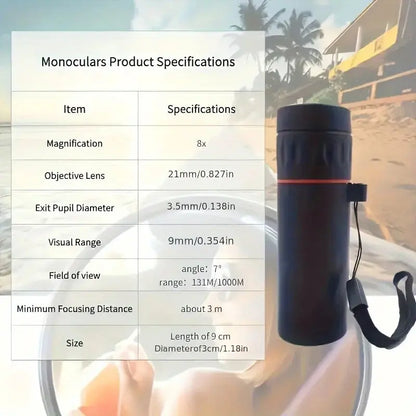 HD Monocular Compact Portable Telescope | Industrial Anti-Slip Solution GLOBGRIP®