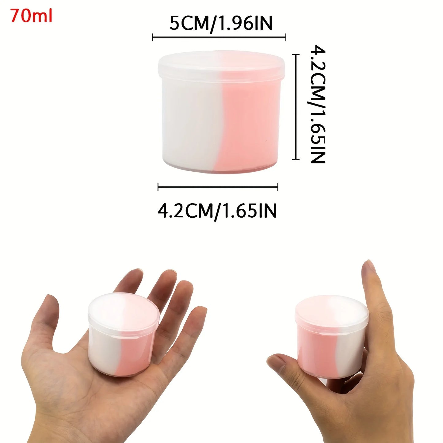 2.37oz Fluffy Two-Tone Butter Slime Super Soft Clay Stretchy Non-sticky Party Favors Slime Charms Toys Education Birthday Gifts GLOBGRIP®