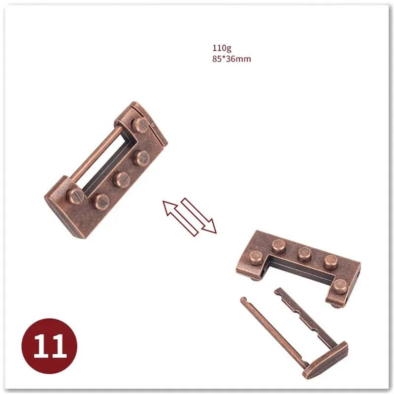 🧠 Classic IQ Metal Brain Teaser GLOBGRIP®