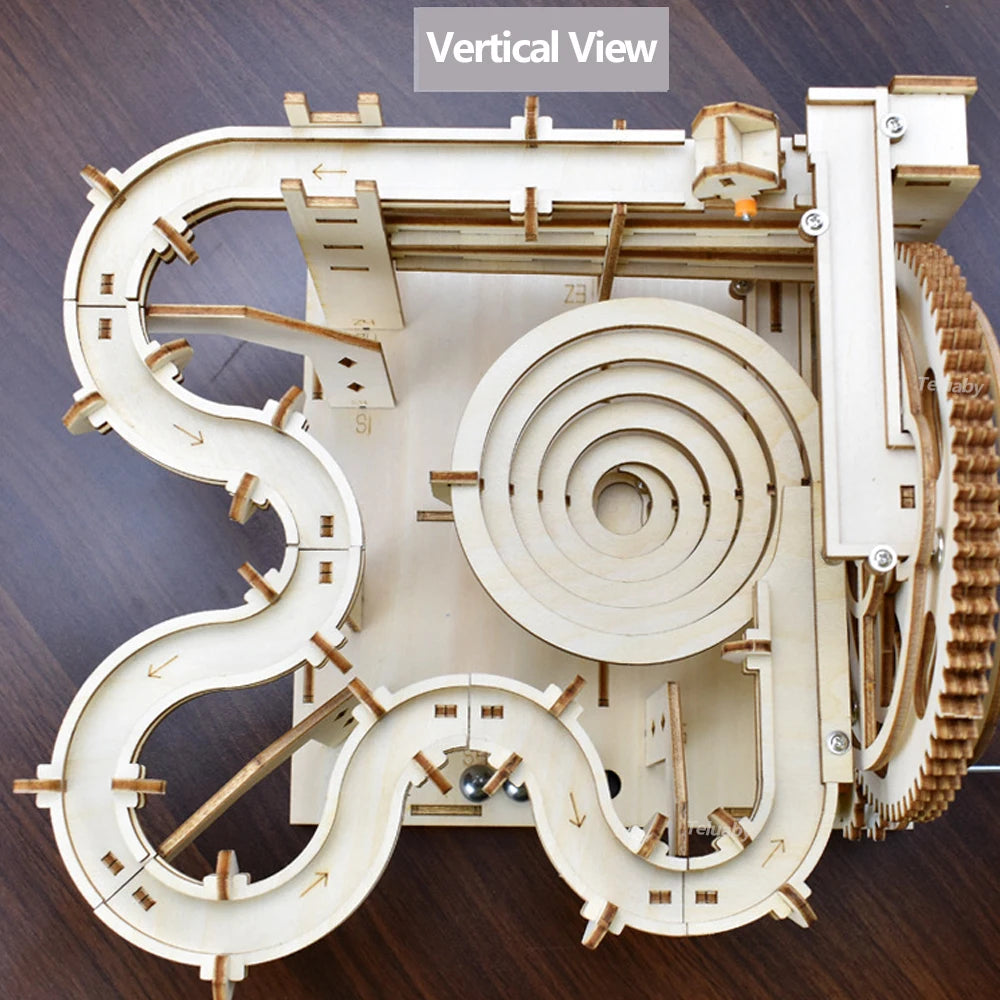 🧩 3D Wooden Marble Run Puzzle GLOBGRIP®